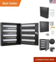 Key Storage Lock Box with Code, Locking Key Cabinet, 200 Keys Organizer Wall ...