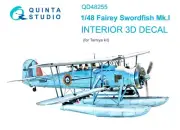Quinta Studio QD48255 3D Interior Decal for Fairey Swordfish Mk.I (Tamiya) 1/48