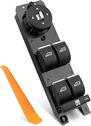 Master Power Window Switch Driver Side Fit for C-Max 2013-2018, for Escape 2013-2019, for Focus 2013-2018 ST RS Electric Titanium Replace F1EZ14529B CV6Z14529A
