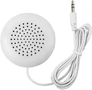 AIMALL Portable White Mini Pillow Speaker with 3.5mm Plug for iPhone, MP3 Players, CD Radios, and MP4 Devices | Lightweight Compact Design with Clear Sound