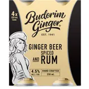 Buderim Ginger Beer & Spiced Rum 250mL