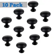 10 Pack Knobs Handles Pulls Kitchen/Bath Cabinet Hardware Matte Black