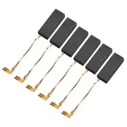 6 Carbon Brushes for Chainsaws For McCulloch X73 and For Flymo Woodshark D94