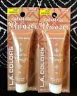 2pk LA COLORS SUNFLOWER C37242 CREAM GEL BRONZER NUDE LIQUID BLENDABLE BLUSH LOT