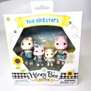 Honey Bee Acres The Oinksters Pig Family 4- 2.25 Inch Mini Doll Figures Children