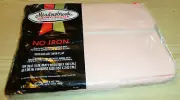 J P Stevens MEADOWBROOK Twin Flat Sheet - Irregular Percale - Peach NEW Vintage
