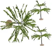 FELTECHELECTR 3Pcs Miniature Trees Model Train Scenery Decor Landscape Trees for DIY Table Adornment