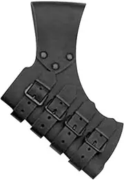 Medieval Renaissance Sword Holster, PU Leather Waist Sword Frog Scabbard Holder with Adjustable Strap, Costume Cosplay Prop Black