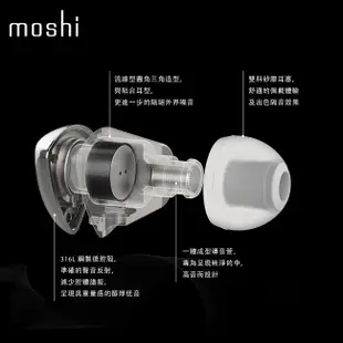 Moshi Vortex 2 漩音入耳式耳機 中高音 低音 Integra 被動抗噪 編織線 有線耳機