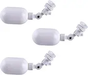B Baosity 3 Pieces Water Level Controls Float Valves Mini 1 Set Replaces Hydroponics Level Float Balls Valves for Water Tower Toilet Solar Water Tank