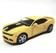 Kinsmart Chevy Camaro Bumble Bee Yellow & Black 2014 1/38 O Scale Diecast Car