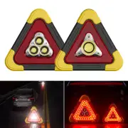 Solar Emergency Warning Triangle Lights Road Side LED Triangle Emergency Light