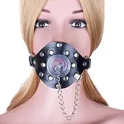 SAHOOSAFETY SM Bondage Mouth Gag With Lid Sex Ring Gag Gag BDSM Mouth Plug Open Mouth Gag Training Erotic Sex Toys For Women
