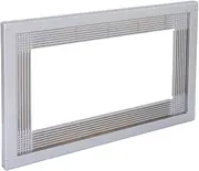 [Emuca] Microwave frame, for recessed mounting in kitchen units, module 600mm, 600x400mm, Plastic, Silver painted Aluminium, 1 Unit