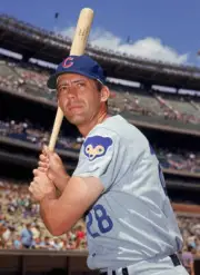 Jim Hickman of the Chicago Cubs poses 1968-1973 Old Photo