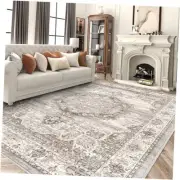 Area Rugs 9x12 Living Room：Machine Washable Rug - Soft Carpet for Bedroom -