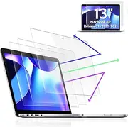 Peslv 3-Pack Anti Blue Light Screen Protector for MacBook Air 13 Inch(2018-2021,M1)&MacBook Pro 13In(2016-2022,M1,M2), 13.3" Mac Laptop Glare Filter Uv Blocker Shield Cover Eye Protection Film