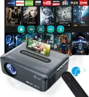 5G WiFi X1 Projector Native 1080p UHD AI Voice Control 12000LM Bluetooth 8K
