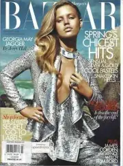 GEORGIA MAY JAGGER HARPER'S BAZAAR MAGAZINE UK MARCH 2012