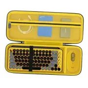 Hard Carrying Case for Logitech POP Keys Mechanical Wireless Keyboard, black