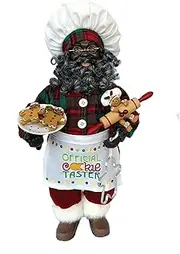 [Santa's Workshop] 15" Black Cookie Taster Claus Santa, RED