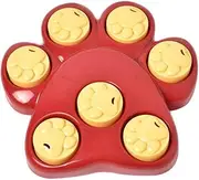 HOMOBABE Pet Footprint Shaped Slow Eating Feeder Bowl Puppies Cats Prevents Gulping Travel Friendly Pet Supplies