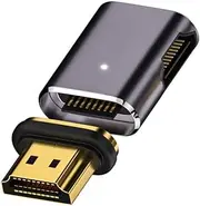 CY Adapter 90 Degree Right Angled Magnetic 8K Type-A HDMI 2.1 Male to Female Straight Video Adapter for Laptop HDTV