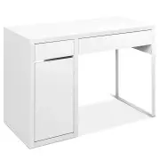 Metal Desk With Storage Cabinets - White