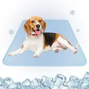 Cooling Dog Mat,Cool Mat Dog Beds Sleeping Blanket - Breathable Comfortable Sleeping Kennel Mattress for Hot Weather Relief for Park Car Trip