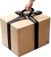 ECOSHIRE Box Carrying Strap with Handle, Handheld Belt for Safely Moving and Lifting Heavy Boxes, Adjustable Belt, Cross Style Carry Straps, Suitable for Groceries, Luggage(118.1 inch)