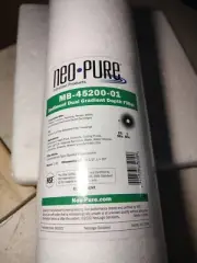 Neo-Pure 20" BB MB-45200-01 Graded Density Polypropylene Sediment Filter 1 MIC