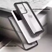 for Samsung Galaxy S21 Ultra Case Marble Built in Screen Protector Full Body Pro