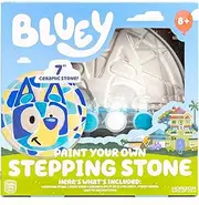 Bluey Paint Your Own Stepping Stone - DIY Art Kit for Kids, Less Mess Paintable Design, Great Summer Activity for Ages 8-11