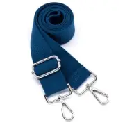 Solid Color Purse Straps Replacement Crossbody Bag Strap Pure Dark Blue Silver