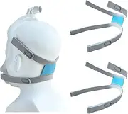 2 Packs Replacement Headgear Straps for Airfit F30i with Clips CPAP Nasal Mask Full Face Replace Part Adjustable Straps Compatibility with F30i Headgear(without Mask Frame)