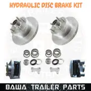 Galvanised Hydraulic Disc Brake Kit Trailer Caravan Hub calipers Mounting Plates