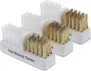 ARTSEWPLY Nail Art Cleaning Brush Kit Drill Bit Polisher Dust Removal Brush for Home Salon Use