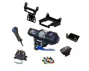 Polaris RZR XP 1000 Winch and Mount Plate Kit 2014-2023 4500 lbs KFI SXS XP 4