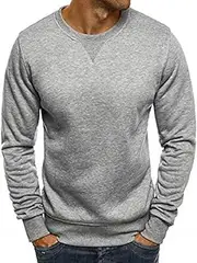 [Generic] Men's Crewneck Sweaters Casual Crew Neck Sweatshirt Blend Knit Pullovers