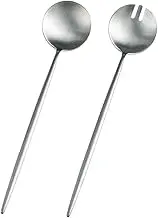 ABOOFAN 1Set Stainless Steel Multi Function Salad Fork Dessert Spoon Reusable Utensils for Parties Restaurants and Home Use for Appetizers Fruits and Cakes