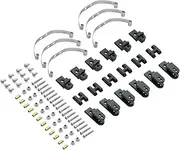 Levigo RC Spring Suspension Bar Leaf Spring Kit RC Upgrade Parts Compatible with 1/16 WPLB36 B16 JJRC Q60 Q63 Q75 6x6 Military Truck&Crawler