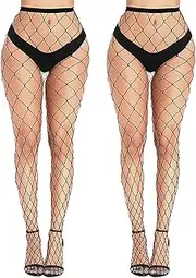 [MESU] Womens Fishnet Tights Stockings Pantyhose High Waist Fishnet Tights