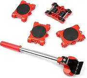 5 pcs Furniture Lifter Mover Tool Set,Heavy Duty Furniture Slides Kit Moving Tools for Home and Office Sofas Couches Refrigerators Easy and Safe Moving