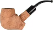 1 SINGLE BRIAR BLOCK PARTLY SHAPED BENT PIPE w STEM / MAKE YOUR OWN PIPE