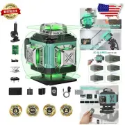 Professional Self Leveling 4D Green Laser Level - Complete 360° Alignment Kit