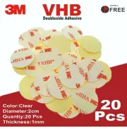 Double Sided Adhesive 20 Pcs Strong Adhesive Tape 1mm thick clear