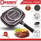 Double Sided Frying Pan Non Stick Griddle Die Cast Aluminium Smoke Grill
