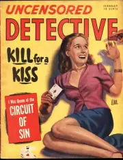 MAG: Uncensored Detective Magazine 2/1948-Playing Card GGA cover-True Crime