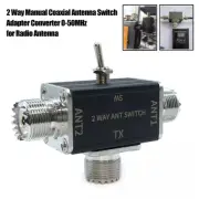 2 Way Antenna Switch 100W 0-50MHz Connector Manual for Antenna Conversion Switch