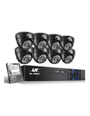 UL-tech CCTV Security System 8CH DVR 8 Cameras 2TB Hard Drive